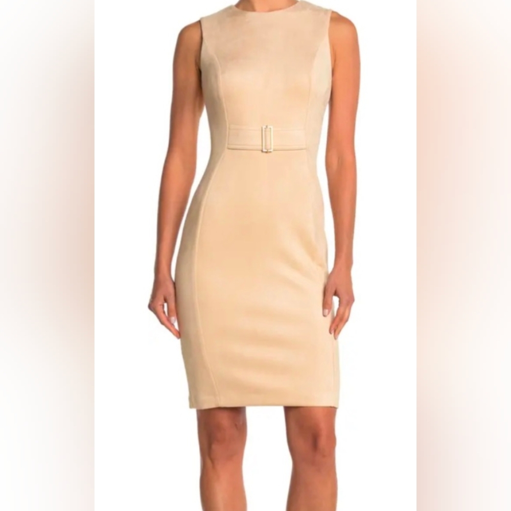 Calvin Klein Women's Cream Dress